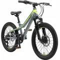 BIKESTAR Kinder Jugend Mountainbike 20 Zoll ab 6 - 7 Jahre | Hartail MTB Scheibenbremse Federgabel | Petrol Grün - Petrol