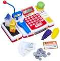 Simba 104525700 - Supermarktkasse mit Scanner, Rechner, Laufband, Ka (US IMPORT)