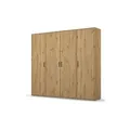 Drehtürenschrank  Yarm , braun , Maße (cm): B: 187 H: 194