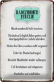 Blechschild Spruch 20x30 cm Badezimmer Regeln Hände waschen Deko Schild tin sign