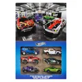 Hot Wheels Die-Cast-Spielzeugautos und -Trucks im Maßstab 1:64, Set mit 6 HW Legends-Fahrzeugen mit hochwertiger Deko und Sammlerverpackung (Stile können abweichen), JLB24