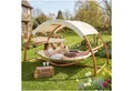 tectake Hängematte Hammock Locarno für 2 Personen 328x160x171,5cm, mit Holzgestell, für 2 Personen