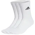 adidas Socken Cushioned Crew, weiß, 3 Paar, Midi Socken, Baumwolle, Größe 49 - 51