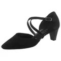 Gabor Spangenpumps, Abendschuh, Festtagsschuh, Trichterabsatz mit Stretcheinsatz schwarz 38,5 EU (5,5 UK)