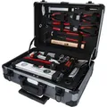 KS-Tools Werkzeugkoffer 911.0630, 130-teilig, im Aluminium Klapptrolley