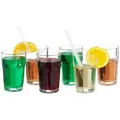 Relaxdays Trinkgläser 6er Set Transparent
