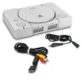 Playstation 1 PS1 Konsole Fat in Grau mit allen Kabeln ohne Controller