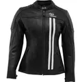 Rusty Stitches Alice, Lederjacke Damen - Schwarz/Weiß - 44