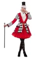 WILBERS & WILBERS 320507 - Luxuriöse Damenjacke mit Karomuster, Kostümjacke mit Rüschen für Karneval, Halloween, Paraden