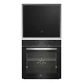 BEKO BBUM13329XS, Einbauherdset (Glaskeramikkochfeld, A, 72 l)