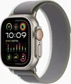 Apple Watch Ultra 2 GPS + Cellular 49mm Titanium mit Trail Loop M/L grün/grau