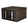 VALUE 19-Zoll Wandgehäuse 6HE, 600x600mm schwarz, Bausatz