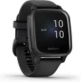 Garmin Venu Sq Music 40 mm schwarz am Silikonarmband schwarz [Wi-Fi]