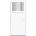Panto Nebeneingangstür K201 ESG-Verglasung Weiß 98 cm x 198 cm DIN R