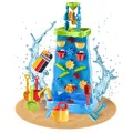 Wasserspieltisch TOJA M 22-tlg. Set Wasserfall inkl. Sandspielzeug, wie Schaufel, Eimer, Sand- & Wassertisch, Matschtisch, Kinder Outdoor, für Jungen und Mädchen, Spielzeug für Kinder ab 3 Jahren