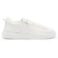 HUGO für Herren. 50499261 Blake Leder Turnschuhe weiß (42), Wohnung, Schnürsenkel, Lässig