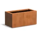 Pflanzgefäß Carrez Standard Rechteck Aus Corten-stahl Pflanzkübel Größe 80x40x40 Cm - Adezz
