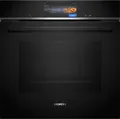 Siemens Einbau-Backofen HB778G9B1 iQ700 | 60x60 cm | Pyrolyse | Bräunungssensor | 14 Heizarten | Schwarz/Edelstahl,  (Spektrum:  bis D)
