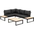 Greemotion Lounge-Set Rio Aluminium Schwarz 3-tlg.