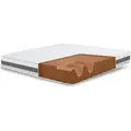 The White Stone Matratze 100x160 cm mit Antibakterieller Schaum | Höhe 25 cm | 3D Air Hypoallergener Bezug | Orthopädische 7‐Zonen Thermosensib... - Weiß