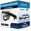 Für VW Tiguan 09.2007-04.2016 BRINK Anhängerkupplung schwenkbar neu