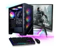 Meinpc AMD Ryzen 7 Set Gaming-PC-Komplettsystem (27", AMD Ryzen 7 5700G, Radeon Vega, 32 GB RAM, 500 GB SSD, Gaming, Gamer, RGB)