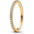 Pandora Fingerring Damen-Funkelndes Band Goldfarben goldfarben 52/16,6