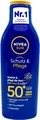 1x NIVEA SUN Schutz & Pflege Sonnenschutz Sonnencreme 50+ LSF Wasserfest - 200ml