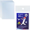 Kunststoff Sammelkartenhüllen, 100er Pack, transparent, 6,4 x 8,9 cm, Kartens...