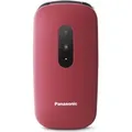 Panasonic KX-TU446, Klappgehäuse, Single SIM, 6,1 cm (2.4"), 320 x 240 Pixel, Bluetooth, Rot - Rot