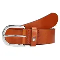 Tommy Hilfiger Ledergürtel New Danny mit dezenter Logo-Schlaufe braun 85