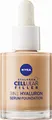 NIVEA 3in1 Hyaluron Serum Foundation dunkel, Anti-Age Foundation mit Serum für eine jünger aussehende Haut, feuchtigkeitsspendende Foundation mit Hyaluron, 30ml
