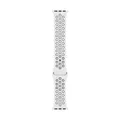 Apple Watch Sportarmband Nike 45mm schwarz/weiß Kautschuk - BRANDNEU