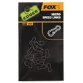 Fox Edges Micro Speed Links Karpfen Vorfach Rig Clips Karabiner - 20 Stück