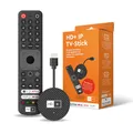 HD+ IP TV-Stick – Der TV-Stick, der Immer direkt mit Live-Fernsehen startet | Fernsehen ohne Satellit oder Kabel über Internet | Zugriff auf Mediatheken & Apps | Inkl. 3 Monate HD+