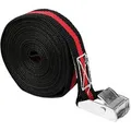 LAS Spanngurt 10320, mit Klemmschloss, 5m x 25mm, schwarz, Zurrkraft bis 250kg