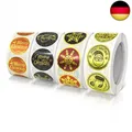 Frohe Weihnachten Aufkleber 2.5 cm Rund Selbstklebend Weihnachtsaufkleber