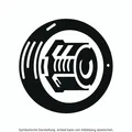 Radschraube Felgenschloss-Set M12 x 1,25 x 36 mm HR 12253606KEY4