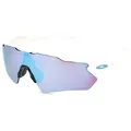 Oakley OO9208 RADAR EV PATH Herren-Sonnenbrille Halbrand Monoscheibe Kunststoff-Gestell, weiß