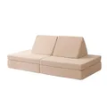 Hakuna Matte Modulares Kindersofa für kreatives Spielen und gemütliches Entspannen 150x66x52.5cm Spielsofa für Kinder aus extra weichem Teddystoff Kinder-Couch mit maschinenwaschbaren Bezügen