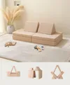 Hakuna Matte Kindersofa Modulares Sofa für kreatives Spielen und Entspannen 150x66x52.5cm, 4 Teile