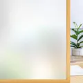 Hoher Sichtschutz: Fensterfolie Blickdicht Selbsthaftend Matt 44,5 x 200 cm