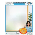 Sichtschutzfolie Milchglas 44x200 cm Statisch Haftend Ohne