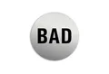 OFFORM DESIGN Hinweisschild Bad Ø 75 mm Edelstahloptik selbstklebend, (1 St)