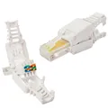 10 x Netzwerkstecker Werkzeuglos RJ45 CAT LAN Cat.5 Kabel Stecker ohne Werkzeug