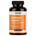 Casida Kurkuma Kapseln + schwarzer Pfeffer – Premium Curcuma mit Piperin – hochdosiert