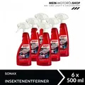 Sonax Insektenentferner Autopflege Reiniger Außenreinigung Glas Lack 6x500 ML