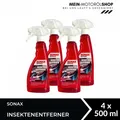 Sonax Insektenentferner Autopflege Reiniger Außenreinigung Glas Lack 4x500 ML