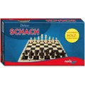 Noris Deluxe Schach Spieleklassiker Holz Holzfiguren Spielbrett Strategiespiel