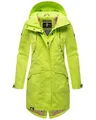 Navahoo Damen Übergangsjacke leichte Jacke mit Kapuze Pfefferschote Neon Green Gr. XS